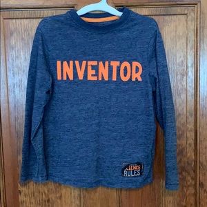 Cat & jack long sleeve Boys shirt INVENTOR